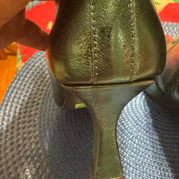 L'INTERVALLE Metallic Green Lace-Up Boots - Picture 4 of 6